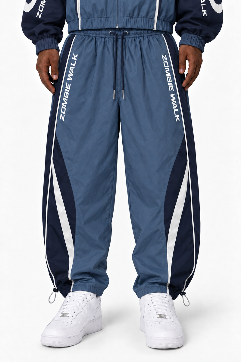 NAVY BLUE NYLON PANTS