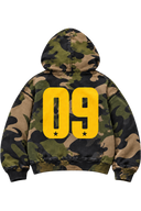 ARMY CAMO ZIP-UP HOODIE