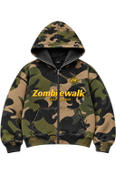 ARMY CAMO ZIP-UP HOODIE