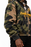 ARMY CAMO ZIP-UP HOODIE
