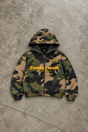 ARMY CAMO ZIP-UP HOODIE