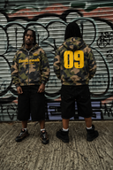 ARMY CAMO ZIP-UP HOODIE