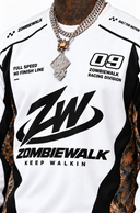 09 WHITE RACING JERSEY