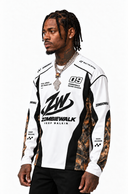 09 WHITE RACING JERSEY